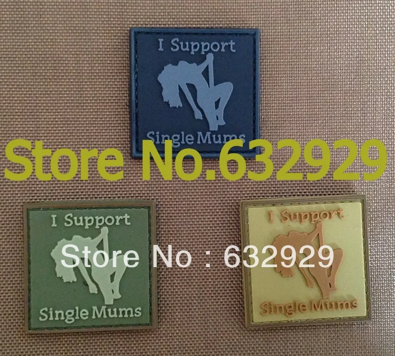 Патч Toppa я поддерживаю одиноких мам в пвх SoftAir|pvc barrier|mom girlmom necklace |