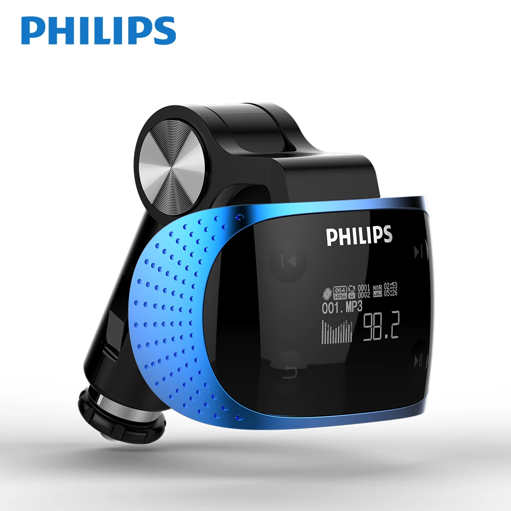 

Mp3-проигрыватель Philips SA1608 для автомобиля, музыка без потерь, FM-радио, запуск/AUX, тип прикуривателя
