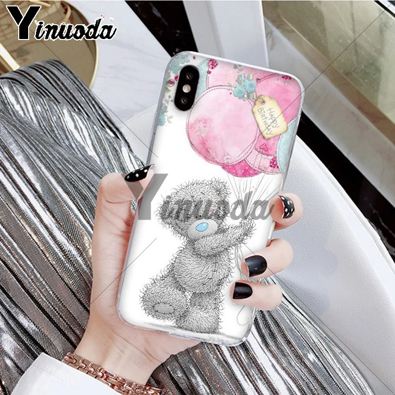 Yinuoda Tatty Teddy Me To You Bear фото на заказ мягкий чехол для телефона iPhone 5 5Sx 6 7 7plus 8 8Plus X XS MAX