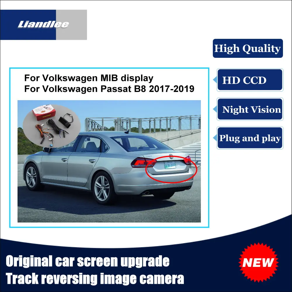 For Volkswagen VW Passat B8 2017 2018 2019 Original Car Screen Upgrade Lossless Reversing Track Image Camera HD Night Vision