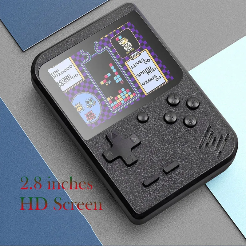 Перезаряжаемая мини ретро портативная игровая консоль 8 бит 2 5 дюймов lcd цветной