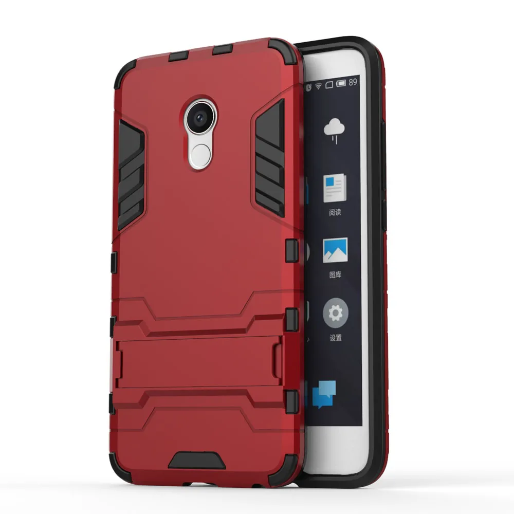 For Meizu Pro 6 Case Heavy Duty Hybrid Armor Back Kickstand Silicon Shockproof 5.2 inch Phone | Мобильные телефоны и