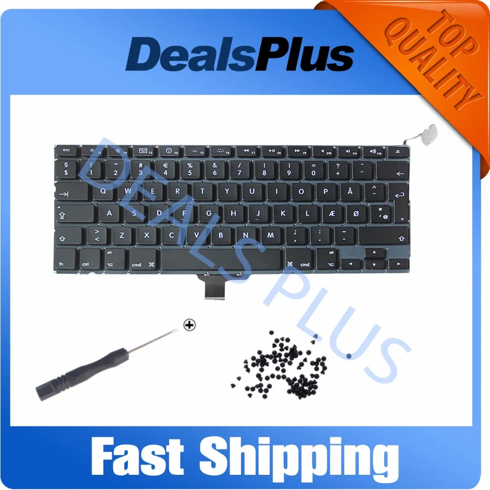 Новая Датская клавиатура DK Danmark для Macbook pro 13 дюймов A1278 mb990 mc700 md313 md102 2009 2013