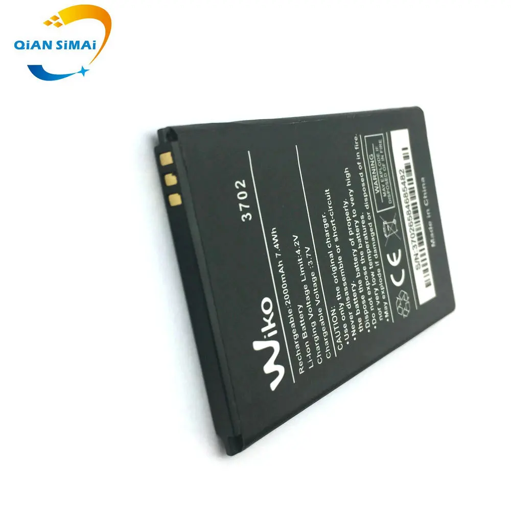 QiAN SiMAi 1 шт. Новинка 100% Высококачественная батарея wiko 3702 для Wiko JERRY фото + трек