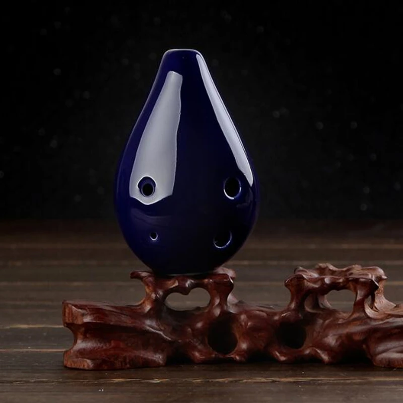 Новинка 2017 года цветная Глазурованная Керамическая Мини капелька Ocarina с 6