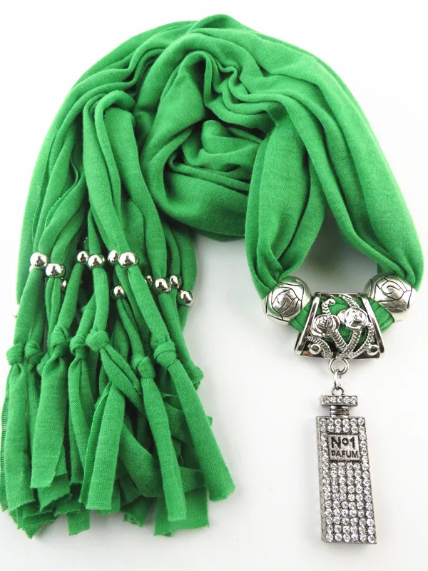 Популярные украшения 2019 шарфы ожерелье шарф флакон с подвеской кисточкой