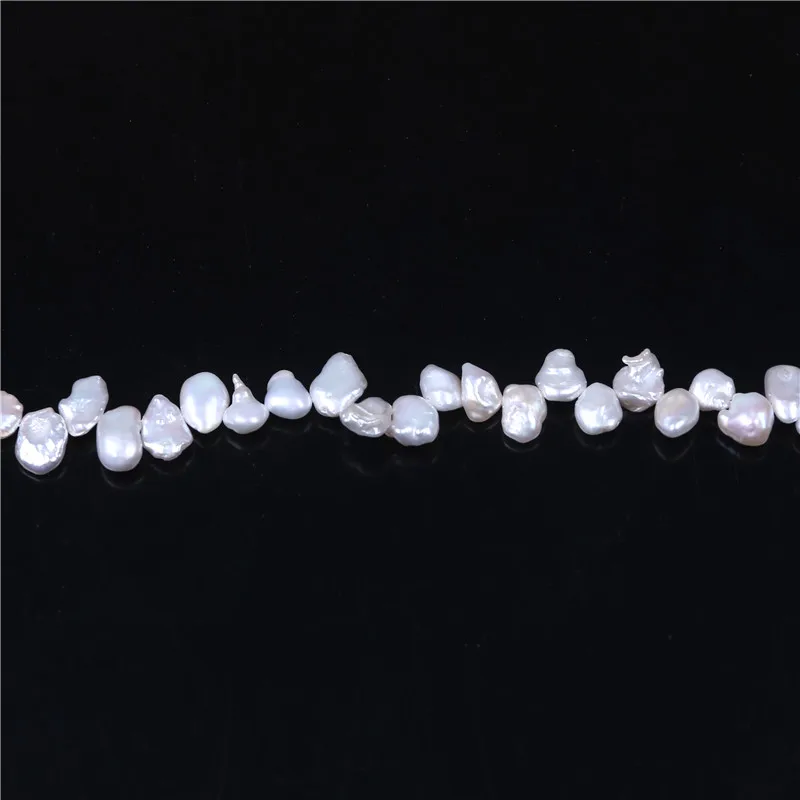 DIY AA оптовая продажа пресноводный жемчуг цвета белого шампанского Keshi 7 8 мм бусины