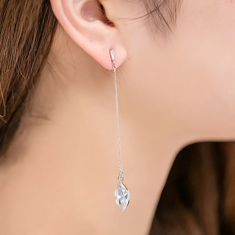 Простые Модные женские серьги ювелирные изделия для женщин яркие циркониевые