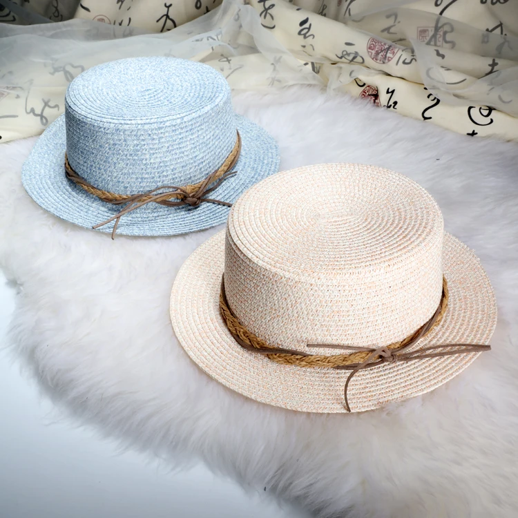 Прямая поставка Новое поступление британский стиль женская соломенная шляпа