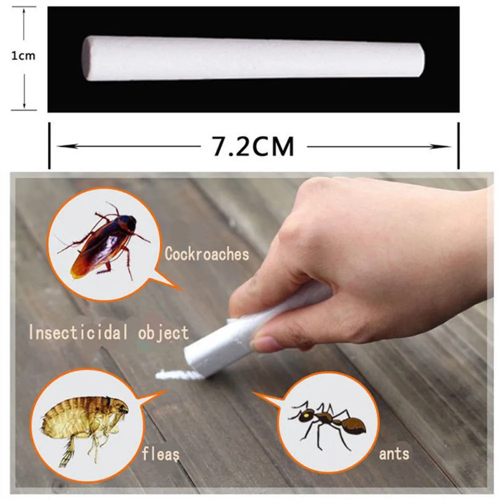 10Pcs Magic Insect Pen Chalk Tool Kill Cockroach Roaches Ant Lice Flea Bugs Baits Lures Pest Control Insecticida | Дом и сад