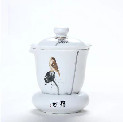TANGPIN кофейные и чайные наборы ручная роспись керамический чайник Gaiwan, чайная чашка китайский чайный набор кунг-фу посуда для напитков - Цвет: Style D