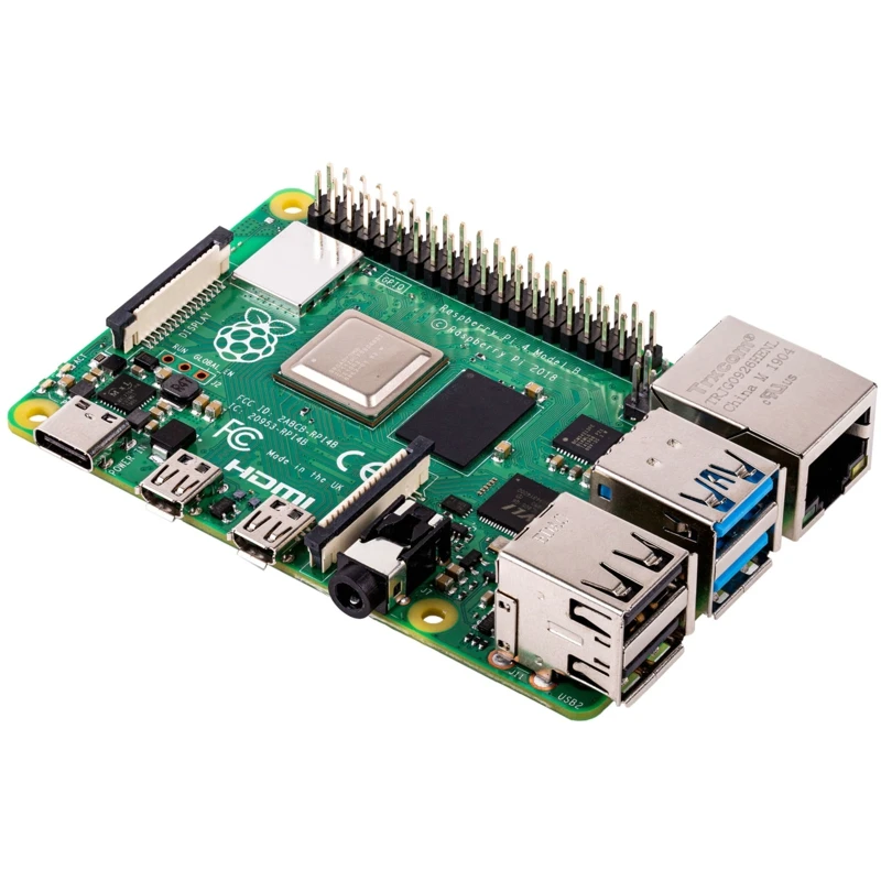 Raspberry Pi 4 Model B с 1/2/4 ГБ ОЗУ RPI4 акриловый чехол RPI 4B 5V3A адаптер питания вентилятор