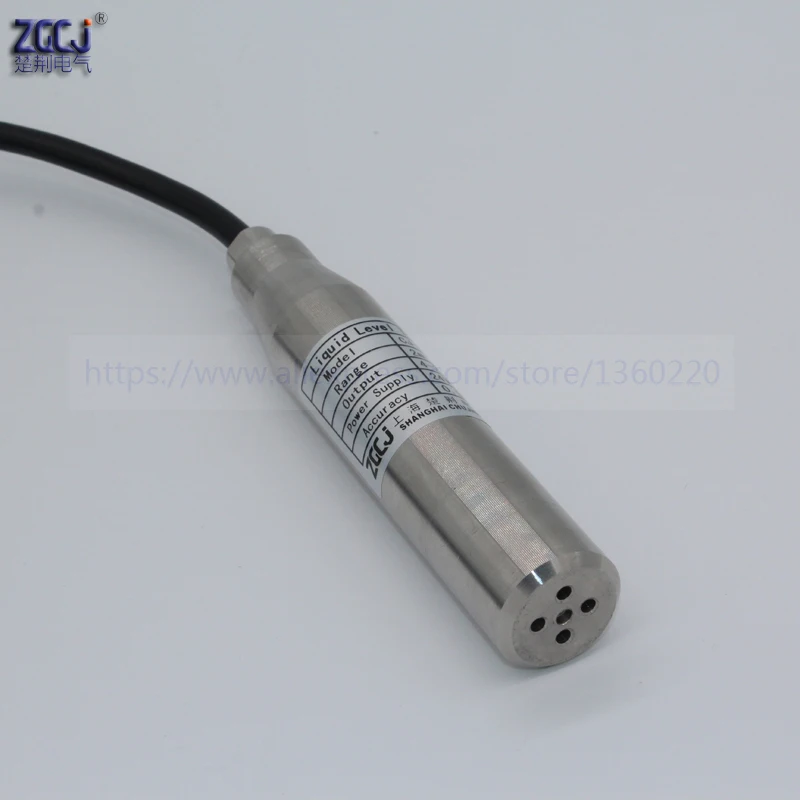 10 м Диапазон измерения уровня жидкости передатчик 24VDC 4-20mA DC Датчик уровня воды с 15 м кабелем