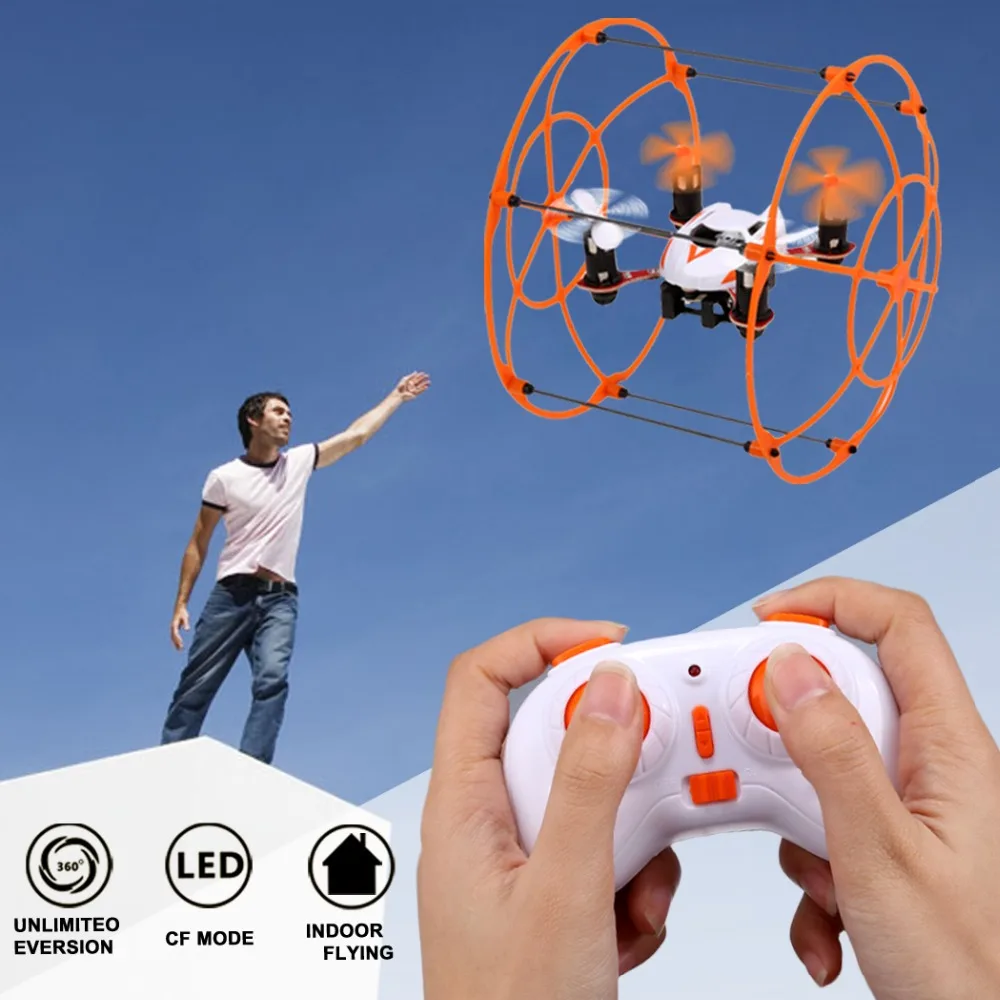 

New Mini rc Drone 2.4G 4CH 6 Axis Rc Dron drone Cage Quadcopter Professional Drones Flying Helicopter Remote Control Toy