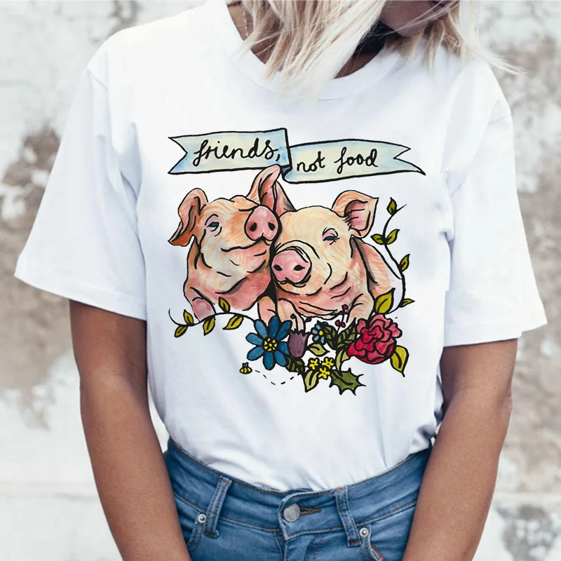 Vegan Save The Bees футболка Футболка женская футболка корейские kawaii harajuku ulzzang женский топ с графикой 90s корейский - Цвет: 2132