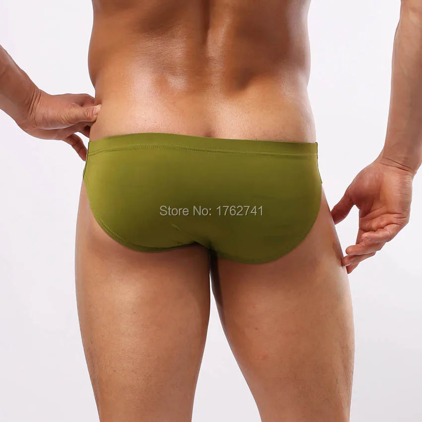 Мужские удобные мужские трусы из спандекса мягкие для геев шелковистые бикини|gay