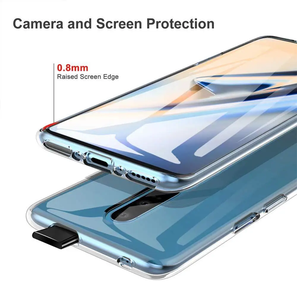 Чехол для Oneplus 7 pro чехол 6 прозрачный мягкий 3T 5T 6T OnePlus Pro Oneplus6 силиконовый задней