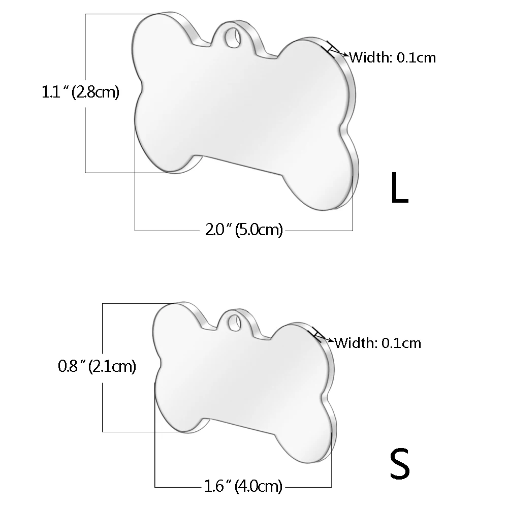 Идентификационная бирка для собак из нержавеющей стали персонализированные