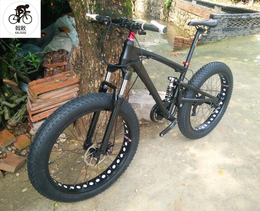 Kalosse полноподвесная рама из сплава Fat bike 165 мм для путешествий DH снежный велосипед