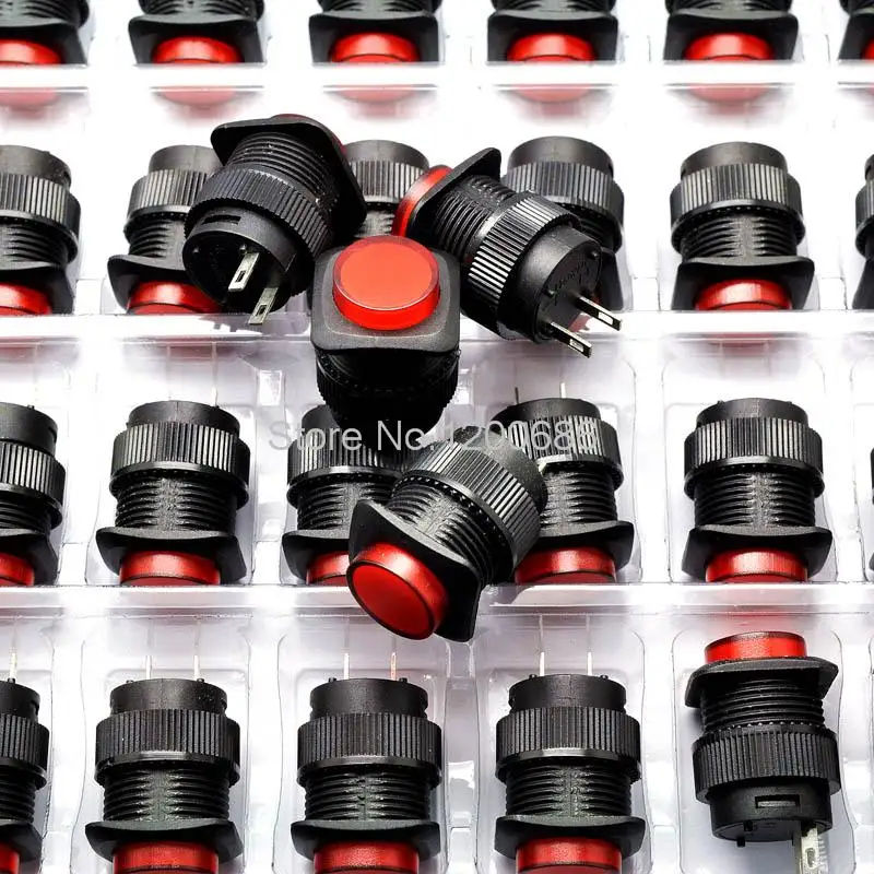 

Self - locking switch button switch / R16-504A cabinet 16MM 3A / 250V red