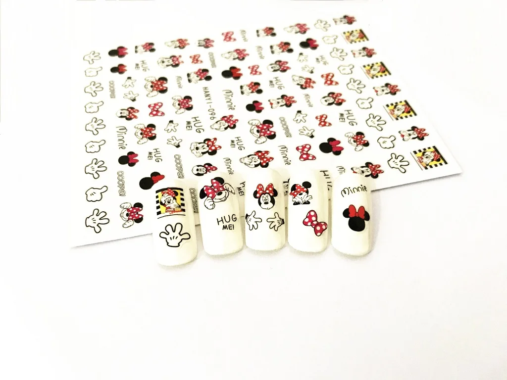 

HanYiNail 057-079 New Fruit String Lines Cartoon Self Stick Nails Art Sticker Harajuku Nail Wrap Sticker Tips Manicura stickers