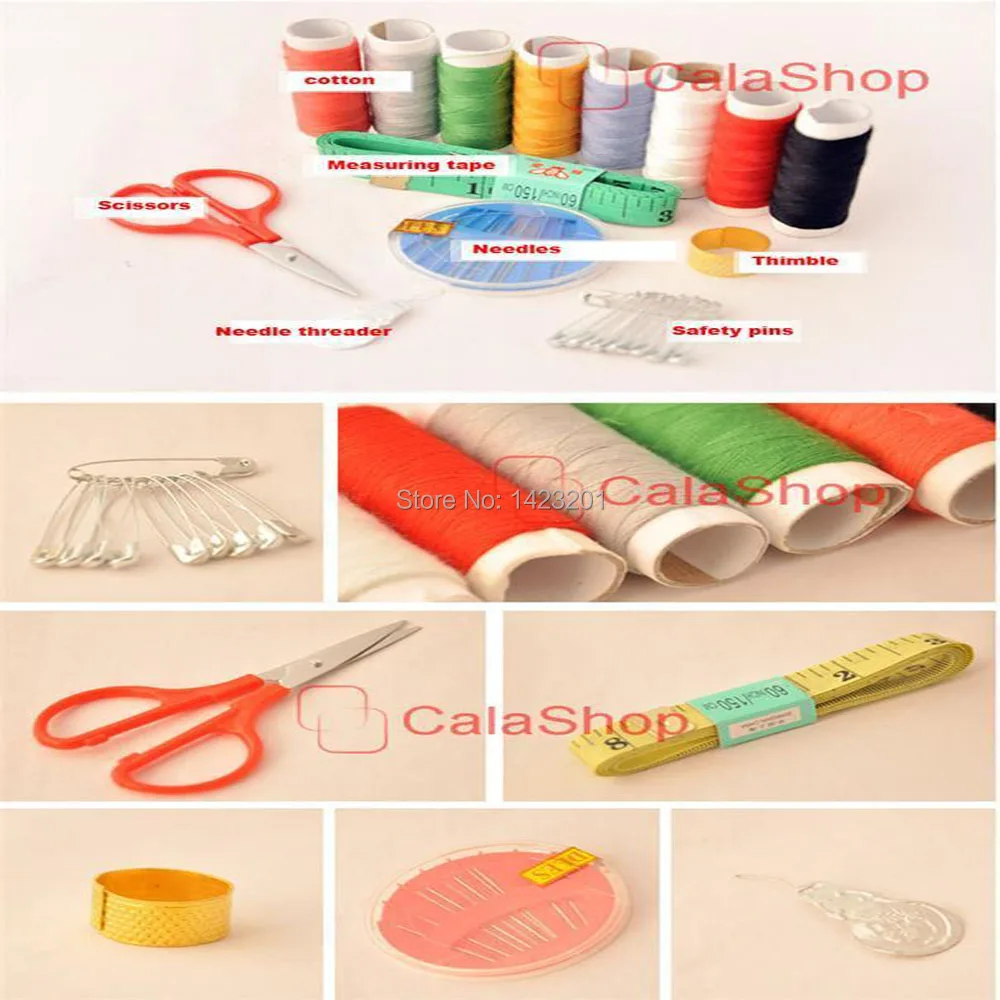1 корт/Лот набор для шитья игольчатая нить измерительная лента ножницы