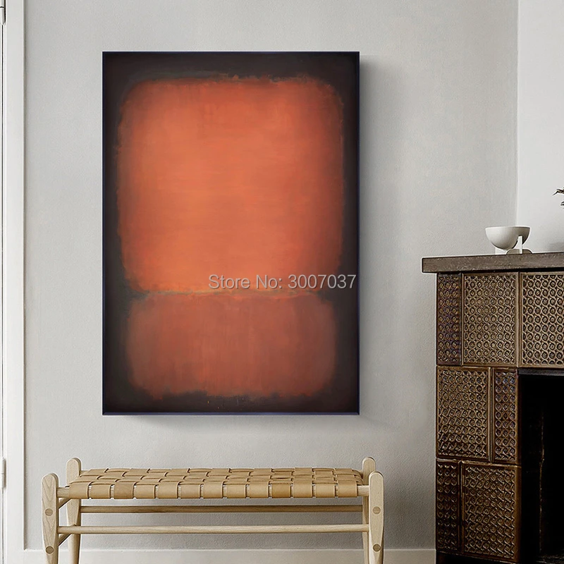 

Free Shipping by DHL FEDEX UPS 100% Handmade Mark Rothko Abstract Oil Painting on Canvas Unframed for Home decor