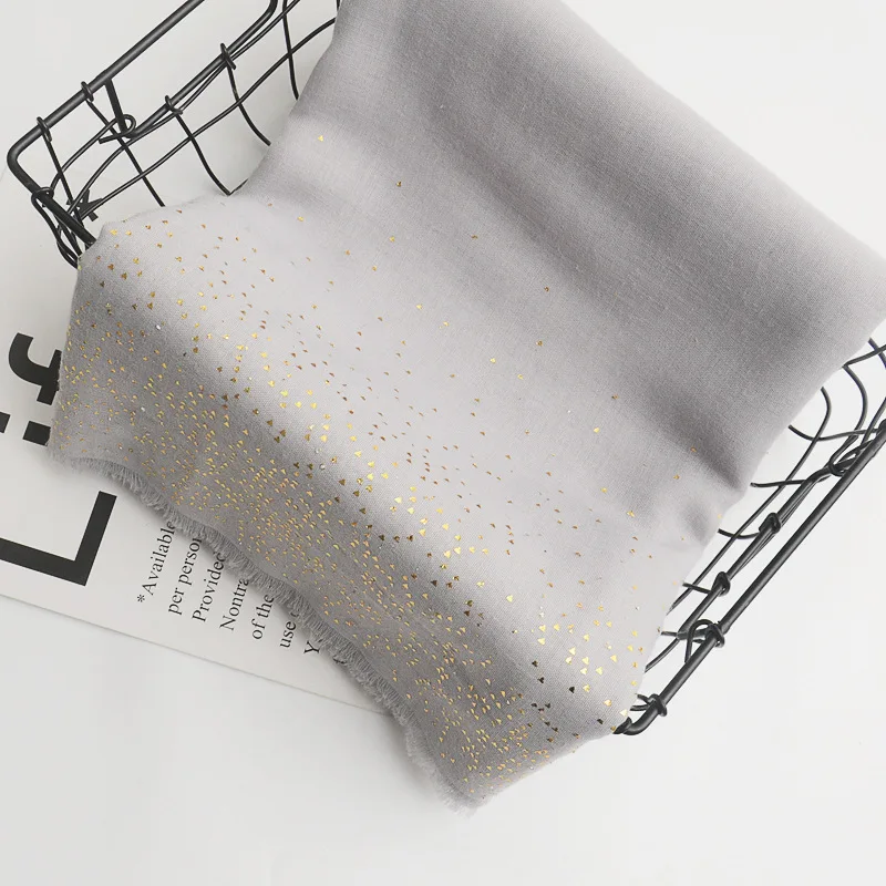 2018 Newest Gold Triangles Foil Print Fringe Scarf Luxury Dot Scarves Shawl Wrap Hijab Wholesale 10pcs/LOT Free Shipping |