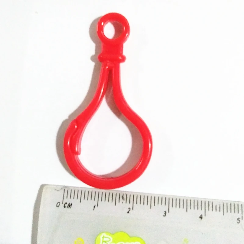 100 Шт./лот Смешанный Цвет Падение Формы Пластиковый Ключ Омар Застежками Крюк 5x2.6