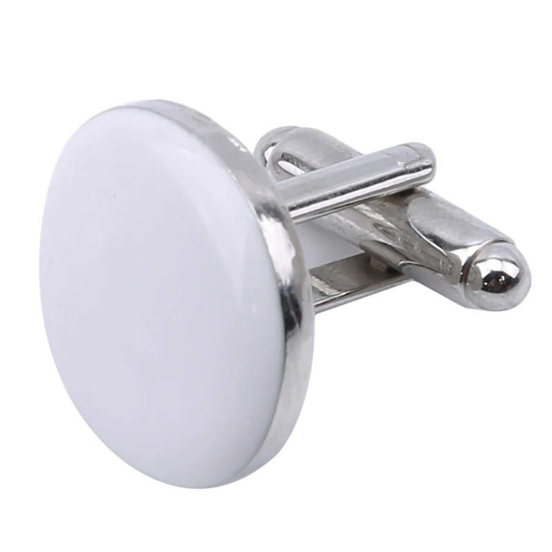 Простые черно белые запонки мужские роскошные высшего качества свадебные и