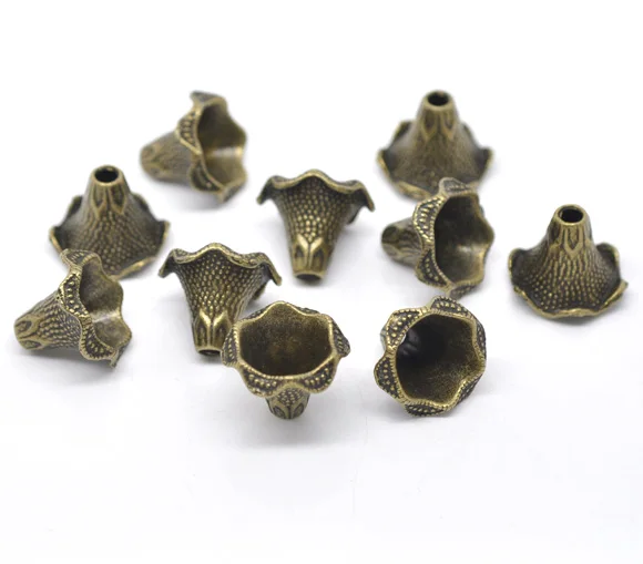 DoreenBeads цинковый сплав бусины колпачки античная бронза (подходит для 20 мм бусин)