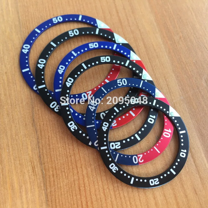 Светящиеся часы pepsi bezels со вставками петля для Seiko Diver/ProPex GMT мужские/женские части часов синий и красный черный инструменты