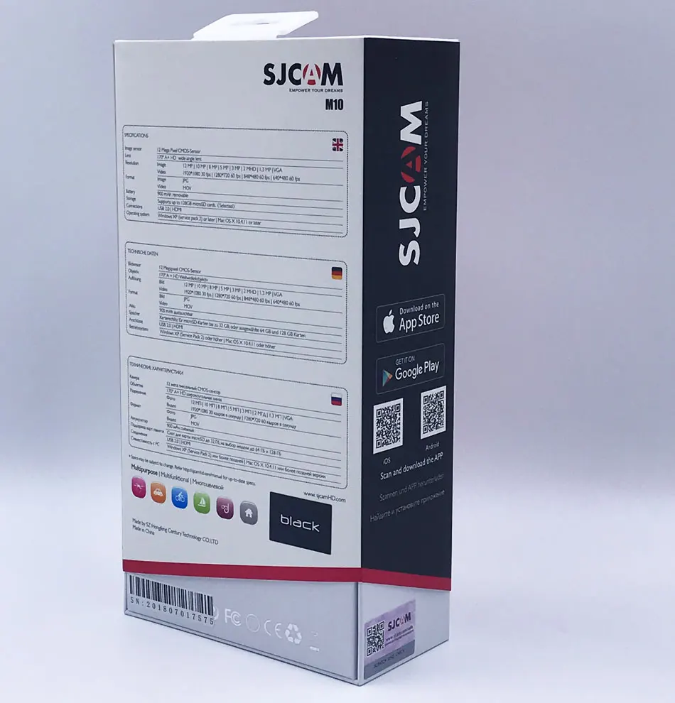Оригинальная Спортивная Экшн-камера SJCAM M10, Full HD 1080 P, 170 градусов, мини-камера для дайвинга, 30 м, Водонепроницаемая мини-видеокамера M10, Спортивная DV