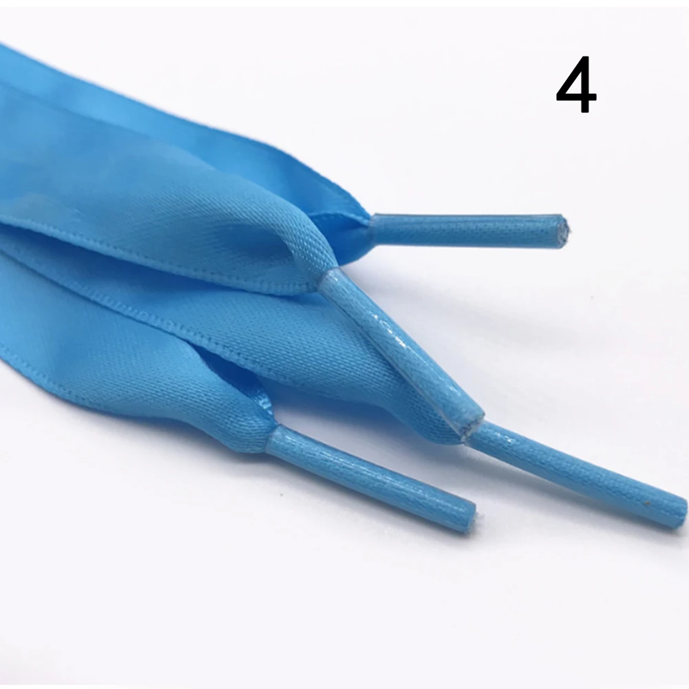 2 см в ширину 120 плоский атласный Шелковый ленточный шнурки для кроссовок