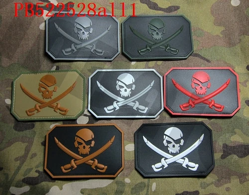 3D ПВХ патч DEVGRU Seal Team черный Джек пиратский флаг военный тактический боевой