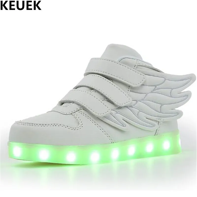 Новые светящиеся туфли детские кроссовки женские студенческие спортивные