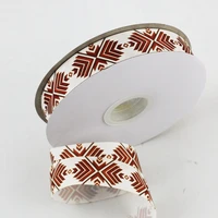 geometric pattern ribbon diy hair bow accessories hawaii sewing craft wedding decorations weaving 16mm 22mm 25mm 38mm 57mm 75mm