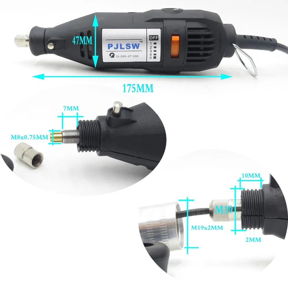 Высококачественный 220V/110V 180W (Dremel Style) Электрический вращающийся инструмент с