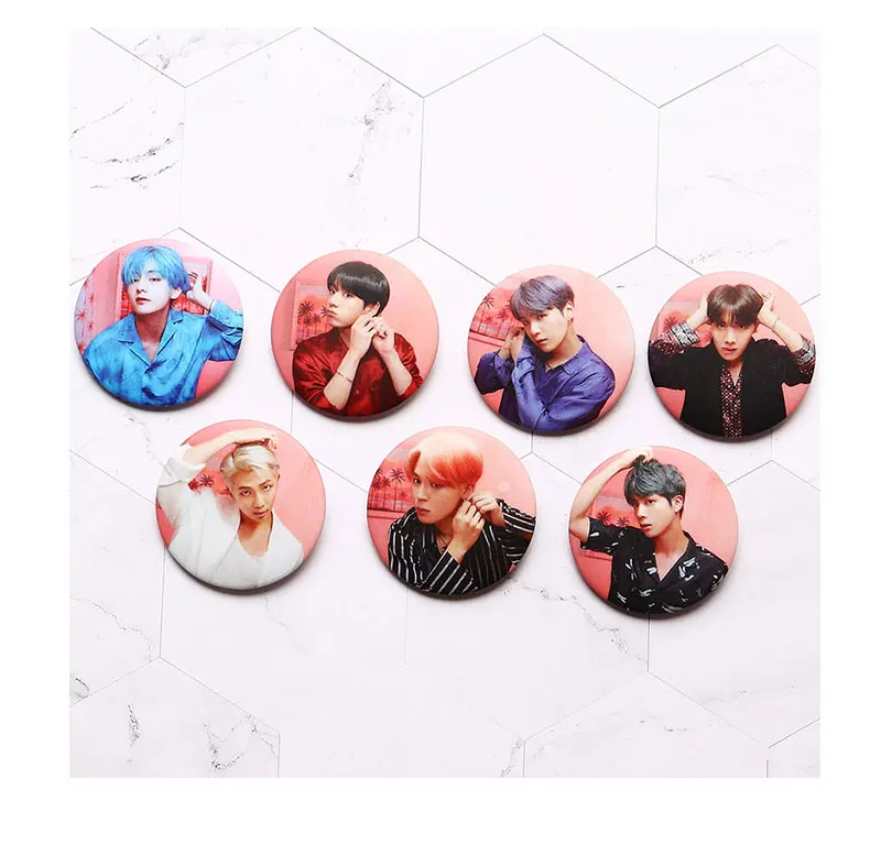Year-End Clearances Kpop Bangtan Boys Pin Album Brooch Badge Accessories For Clothes Hat Backpack Decoration