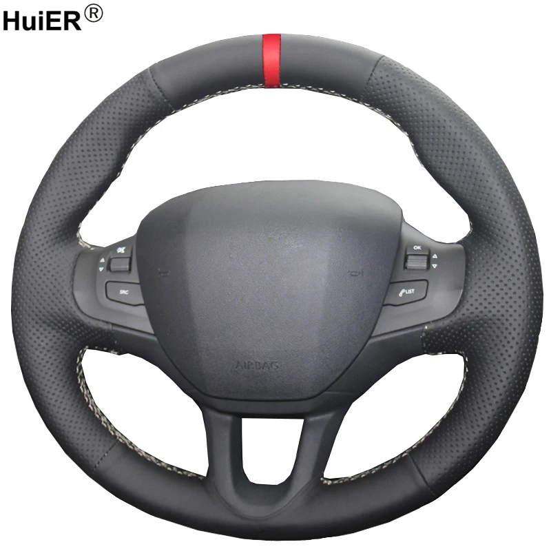Ручное шитье от HuiER удобный износостойкий красный маркер для Peugeot 208 2008