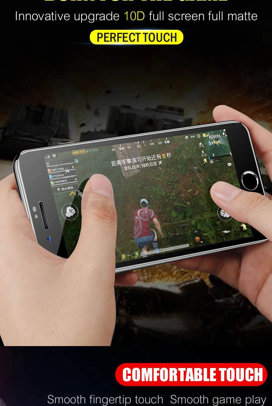 Flanagan 10D закаленное стекло для iPhone 6 защита экрана 6s 7 8 Plus полное покрытие защитная пленка на iPhone 5 5S SE стекло