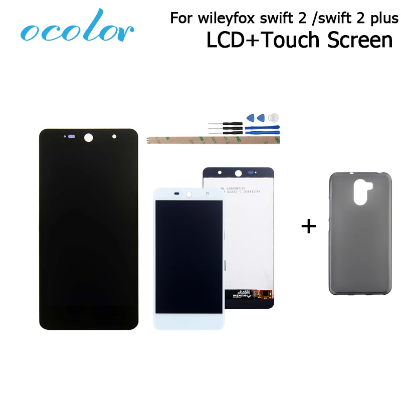 Цветной ЖК-дисплей для Wileyfox Swift 2 plus кодирующий преобразователь сенсорного экрана
