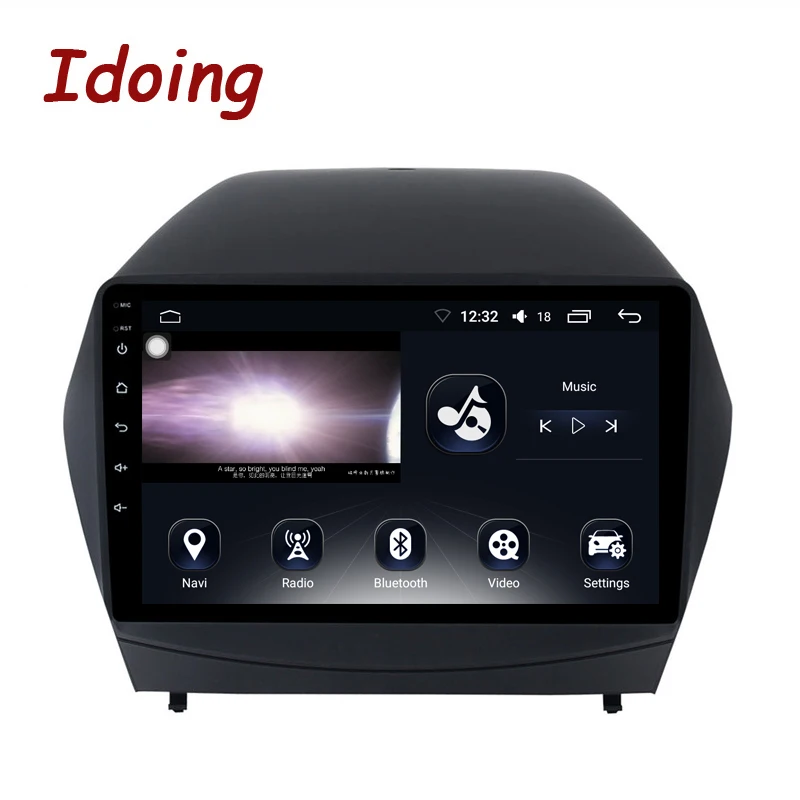 Idoing 9 &quot4G + 64G 2.5D ips Восьмиядерный автомобильный Android8.0 радио плеер подходит hyundai IX35