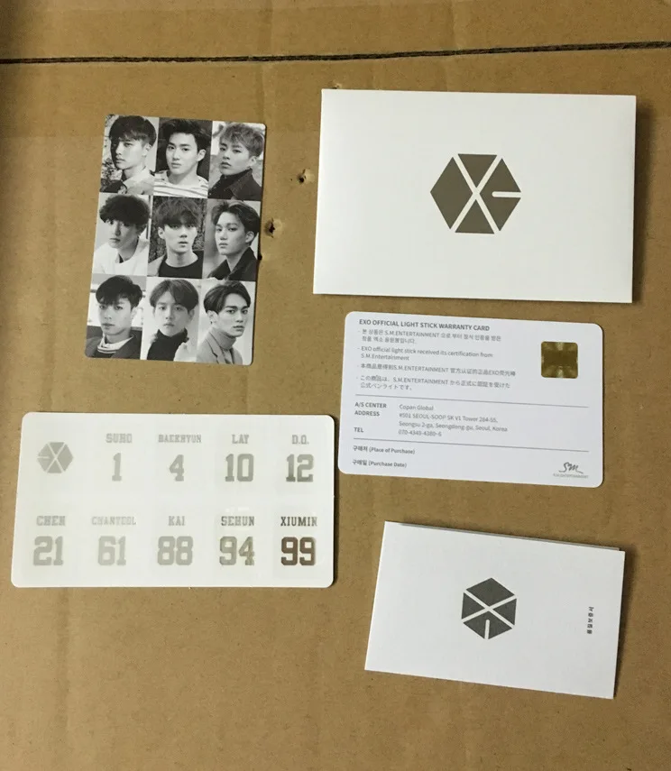 [MYKPOP] светильник EXO Stick Белый концертный светильник XIUMIN SUHO LAY BAEKHYUN D.O. Коллекция подарков KAI SEHUN Fan SA18032503