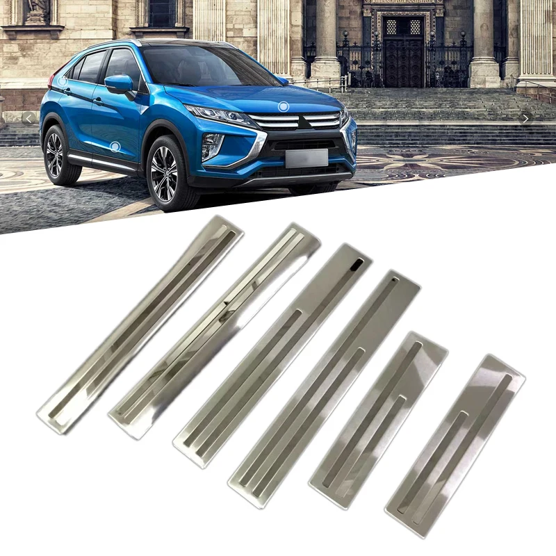 Накладка на порог для Mitsubishi Eclipse Cross 2018 защитная накладка из нержавеющей стали 6