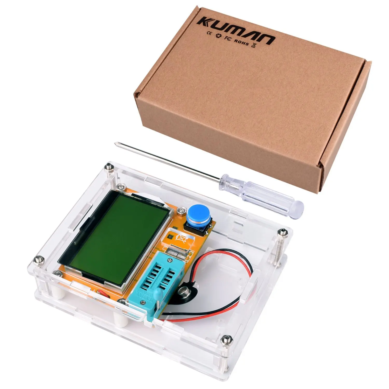 Miroad Многофункциональный измеритель DIY kit Mega 328 Графический Транзистор тестер NPN PNP