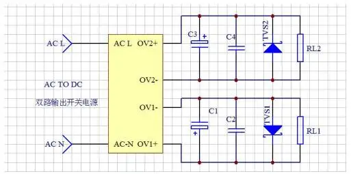 12V 1A/5V1A полностью изолированный импульсный модуль питания/220 V поворот 12V 5V двойной выход/AC-DC модуль