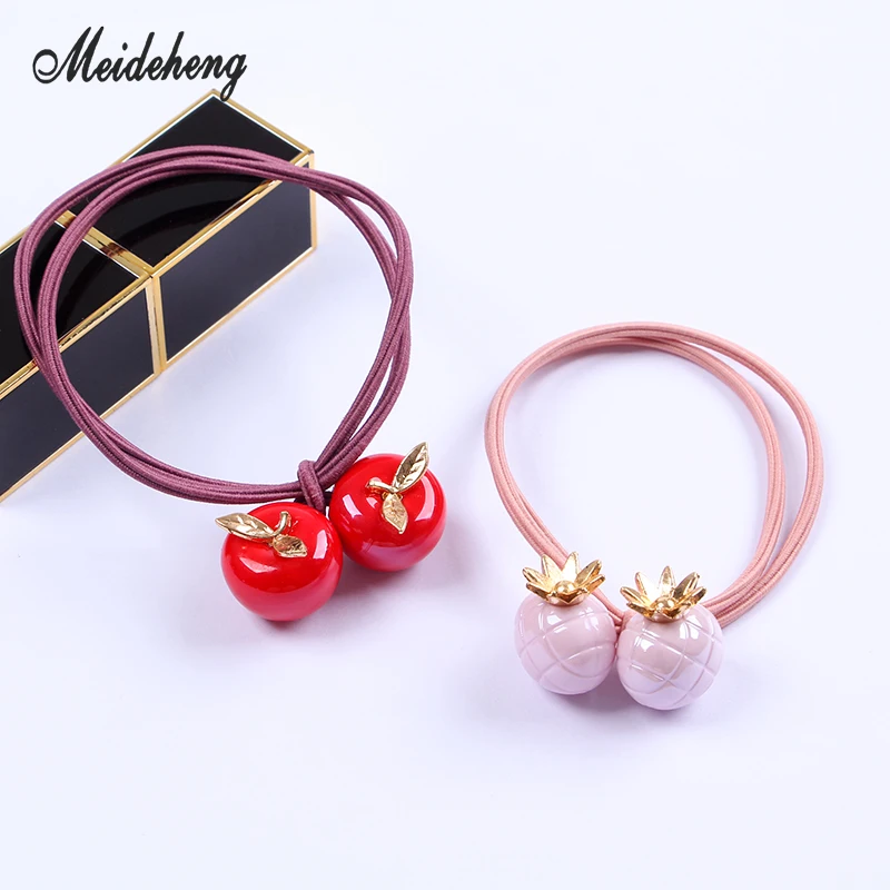 

Acrylic Cream Apple Strawberry Pineapple Beads For Jewelry DIY Making Accessory Pendant Necklace Hair Ornament Children Gifts