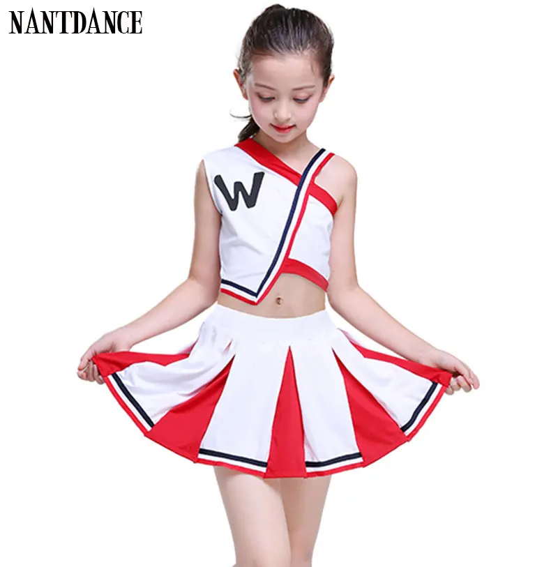 

Girl Cheerleader Uniforms Children Cheer Team Suits Girls Cheerleading Uniforms Boy Calisthenics Suit Student Competition Suit