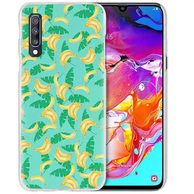 Принтом в виде бананов, авокадо чехол для samsung Galaxy A50 A70 A20e A60 A40 A30 A20 A10 A8 A6 плюс A9 A7 жесткий чехол для телефона из поликарбоната с Coque